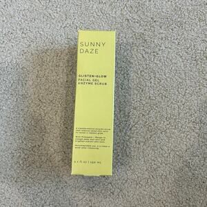 NEW Sun & Moon Sunny Daze Glisten+Glow Facial Gel Enzyme Scrub Pineapple Mango